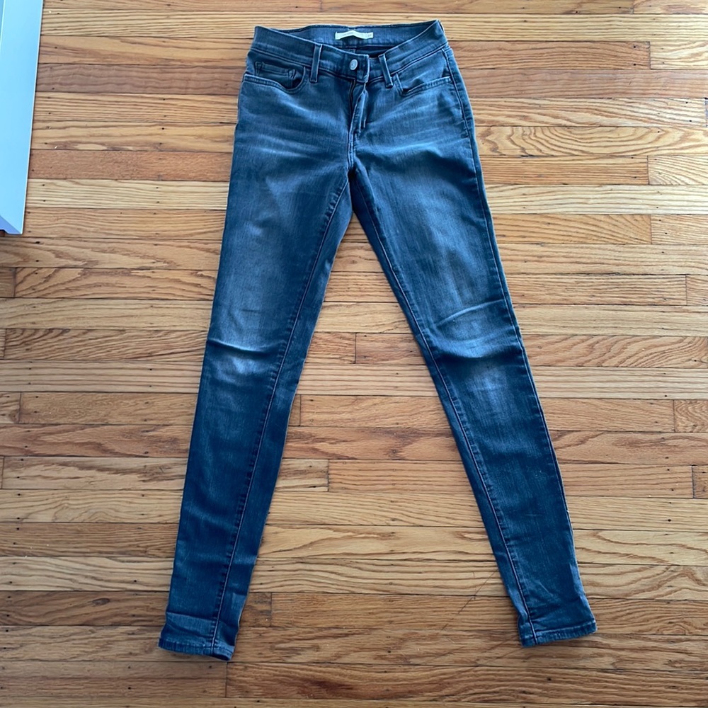 Levi’s 710 Super Skinny Tall Stretch Jeans size 27 Low Rise